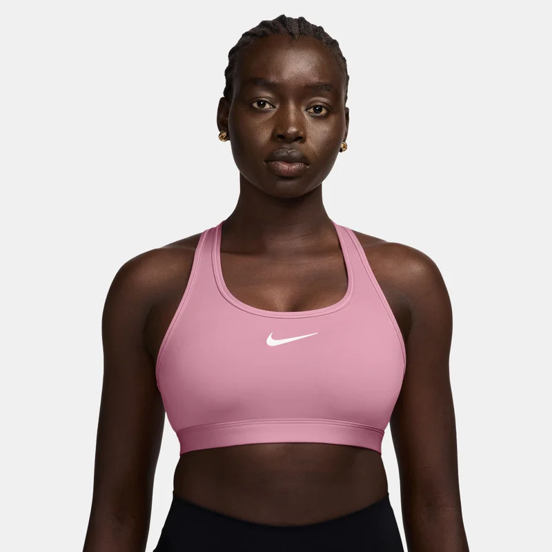 Nike Pink Women's Dri-FIT Swoosh Medium-Support Training Sports Bra for Women | Best Price UAE